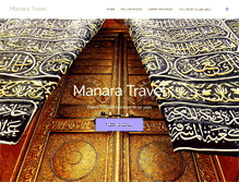 Tablet Screenshot of manaratravel.com